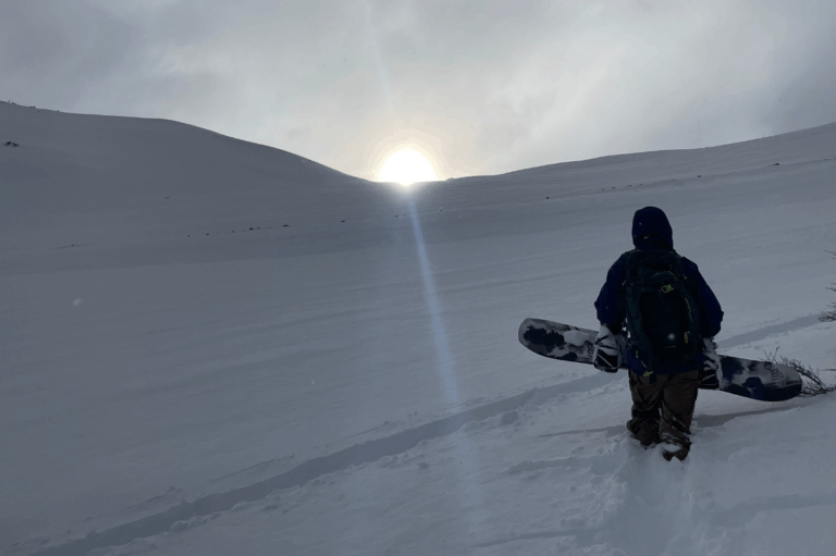 enterrado en la nieve